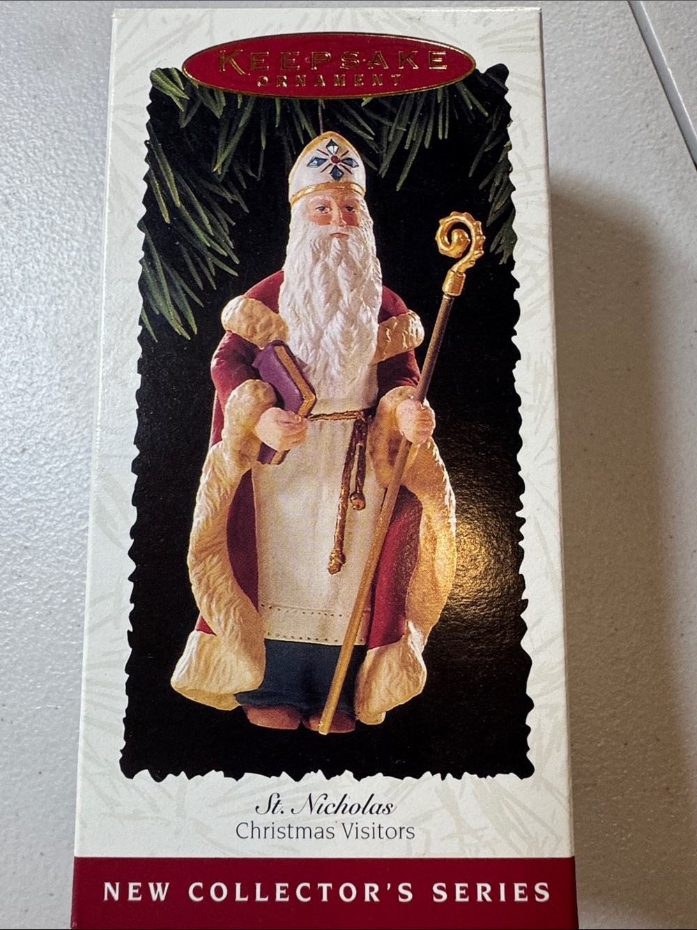 Hallmark St. Nicholas Christmas Ornament - Red, White, Gold